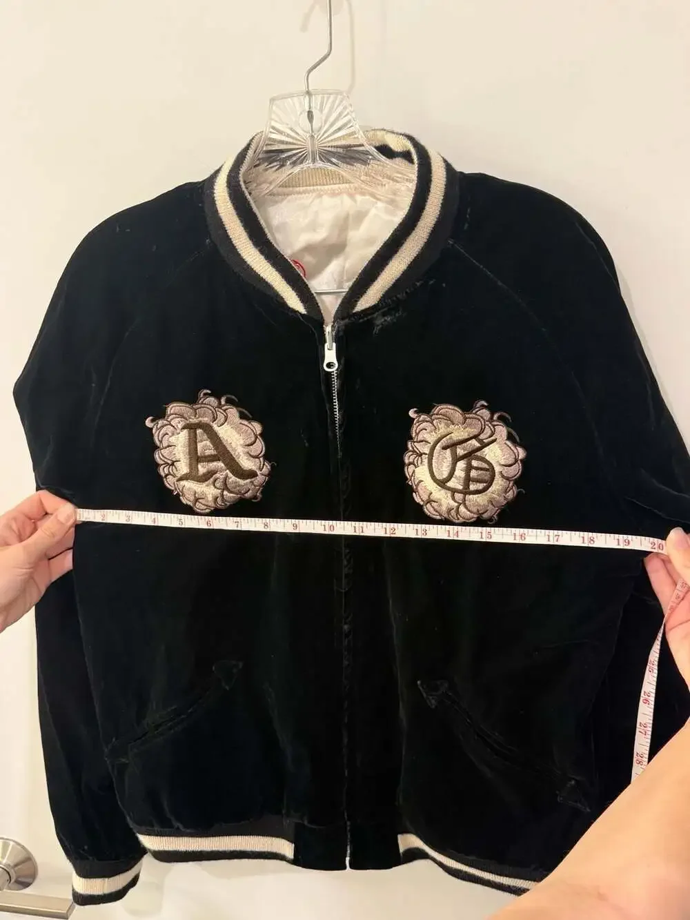 Vintage Japanese Reversible Sukajan Embroidered Souvenir Bomber Jacket